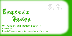 beatrix hadas business card